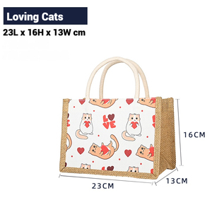 Thân Thiện Với Môi Biểu Tượng Tùy Chỉnh In Linen Của Phụ Nữ Tote Đay Túi Tái Chế Và Tái Sử Dụng Du Lịch Xử Lý Dây Kéo Quà Tặng Mua Sắm Túi - Product Image 1