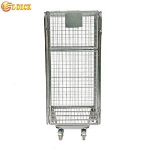 अनुकूलन भंडारण धातु स्टील पोर्टेबल सुरक्षित धातु लॉक करने योग्य भंडारण पिंजरे ट्रॉली - Product Image 2