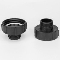 Adaptateur de réservoir S100X8 IBCFSMB300 personnalisable par injection OEM, raccord DN80 femelle BSP mâle à filetage fin, surface lisse