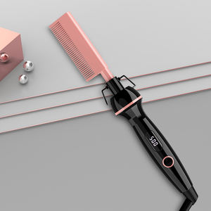 批量供应非洲头发用500 °F高热热发梳-液晶显示器和防烫伤盖 - Product Image 4