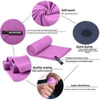 Serviette de plage transfrontalière personnalisable avec votre image, double face en polaire, couleur unie, séchage rapide, pour la plage et le fitness