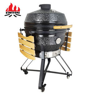 KIMSTONE Kamado Grill en céramique de 26 pouces, fabricant professionnel XL <span class=keywords><strong>XXL</strong></span>, fumoir extérieur pour <span class=keywords><strong>barbecue</strong></span>, fête et jardin - Product Image 4