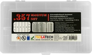 ISO-PROFI <span class=keywords><strong>357</strong></span> pièces, boîte <span class=keywords><strong>Magnum</strong></span>, assortiment de gaines thermorétractables en polyoléfine, rapport de rétraction 2:1, transparent - Product Image 2