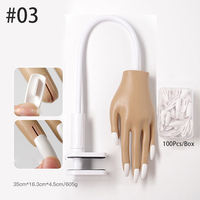Mano de Práctica para Uñas, Modelo Desmontable para Manicura DIY, Prótesis de Mano para Práctica de Uñas Acrílicas