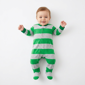 Monos de Bebé al por Mayor OEM de Boutique, 100% Fibra de Bambú, Ecológicos, Impermeables, Antibacterianos, Transpirables, Unisex, para Verano - Product Image 1