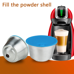 <span class=keywords><strong>Cápsulas</strong></span> de Café <span class=keywords><strong>Reutilizables</strong></span> de Acero Inoxidable para una Sola Taza, Filtro para Rellenar con Café Molido Casero - Product Image 1