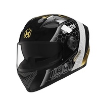 Casque intégral unisexe toutes saisons universel pour moto électrique, certifié DOT, en polypropylène, modèle Custom AXK Fire Ant, pour le marché international