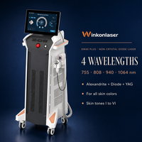 Appareil d'épilation au laser 510k Cleared AresLite K241860 Technologie FAC Diode Laser pour tous types de peaux I-VI Épilateur permanent