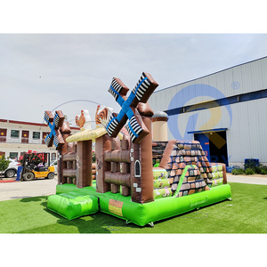 Château gonflable sur le thème de la ferme avec moulin à vent et animaux pour les fêtes d'<span class=keywords><strong>anniversaire</strong></span> sur le thème de la ferme et les événements de maternelle - Product Image 5