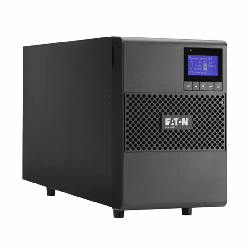 Eaton 9SX 700VA 630W menara online konversi ganda UPS 9SX700I dengan 2 buah baterai 12V 9Ah