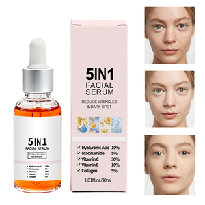 Siero Viso 5 in 1 all'Ingrosso 30ml per Cura della Pelle Anti-Età Riduzione Rughe e Macchie Scure - Product Image 4