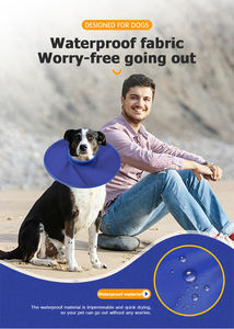 Collares para mascotas, venta al por mayor, ajustable, ligero, plegable, perro mascota, personalizado, Círculo de Color Elizabeth, Collar de cono antiarañazos para mascotas - Product Image 5