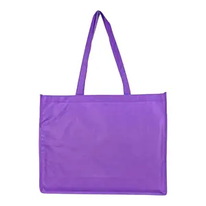 Bolso de compras de supermercado no tejido Bolso no tejido duradero Eco Reciclaje Bolsas no tejidas de comestibles reutilizables