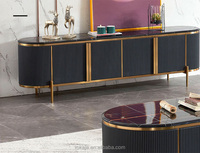 Table basse et support Tv en métal, ensemble de meuble de salon moderne en marbre, de haute qualité, 20 pièces