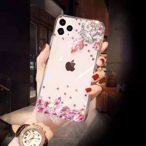 <span class=keywords><strong>Cover</strong></span> per iPhone 11 <span class=keywords><strong>12</strong></span> 13 14 15 16 17 <span class=keywords><strong>Mini</strong></span> Plus Pro Max, Custodia per Cellulare 3D con Diamanti, Glitter, Strass e Cristalli Fatti a Mano - Product Image 2