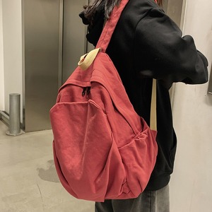 Mochila de lona deportiva informal estilo japonés <span class=keywords><strong>Retro</strong></span> al por mayor para hombres y mujeres mochilas escolares resistentes al desgaste para viajes universitarios moda - Product Image 3