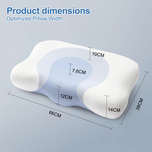 Oreiller cervical en mousse à mémoire de forme personnalisé pour dormeurs sur le <span class=keywords><strong>c</strong></span>ôté/dos/ventre – Vente en gros B2B direct usine - Product Image 2