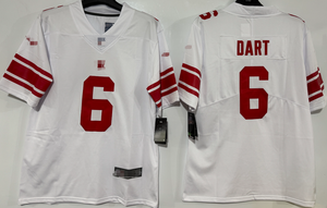 男子アメリカンフットボールジャージーニューヨーク #1マリクネイバース #51アブドゥルカーター #6ジャクソンダート半袖ステッチジャージー - Product Image 3