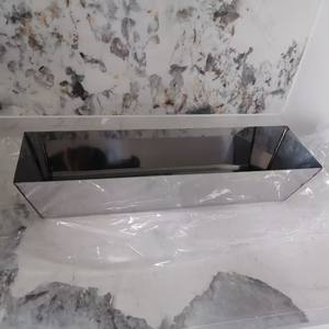 Bacs à boue de 14 pouces en acier inoxydable épais à côtés coupés pour nettoyer les couteaux, outil pour plaques de plâtre et plâtre - Product Image 3