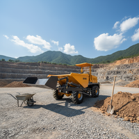 MAP FCY20S Mini-dumper articulé 4x4 autochargeur de chantier 2 tonnes, cuve de 1,0 m³, moteur diesel 33 kW