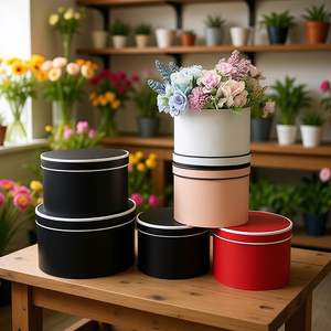 Boîtes cadeaux rigides en carton avec couvercle et base en forme de fleur, revêtement UV de luxe, logo personnalisé - Product Image 4