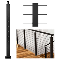 Rampe de câble Reilbu Système de balustrade à poteau SS304 monté sur le dessus