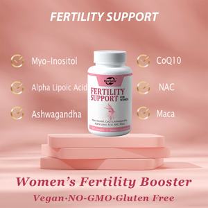 Cápsulas de Apoyo a la Fertilidad para Mujeres, Coenzima Q10, Ashwagandha, Mio-Inositol y Más, Suplemento para la Salud, Vegano, Sin OMG, Sin Gluten - Product Image 3