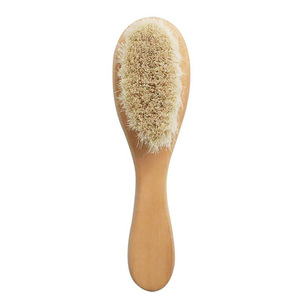 Professionnel Natura En <span class=keywords><strong>Bois</strong></span> Extra Doux Poils Toilettage Bain Bébé <span class=keywords><strong>Peigne</strong></span> À Cheveux et Brosse Brosse À Cheveux En <span class=keywords><strong>Bois</strong></span> De Hêtre - Product Image 3