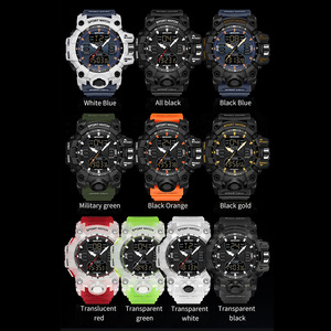 Reloj Deportivo Digital SANDA 6126 para Adolescentes, Doble Zona Horaria, Luminoso, Resistente al Agua, Reloj de Pulsera Electrónico de Moda - Product Image 6