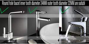 Adaptateur de Robinet Rotatif à 360° pour Économie d'Eau, Filtre à Pression, Prolongateur de Robinet, Accessoires de Salle de Bain et de Cuisine - Product Image 5