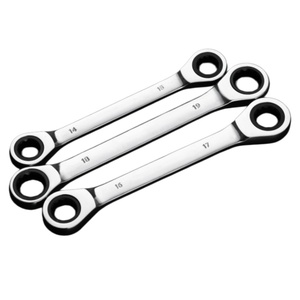 Llave de trinquete doble fija pulida a espejo de doble cabezal de liberación rápida 6-36mm de alto torque para reparación automotriz al por mayor - Product Image 3