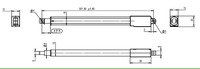 Aktuator Linear Motor Listrik Mini 12V DC Kecepatan 3000rpm Langkah 10-150mm untuk Laci dan Meja Angkat