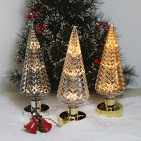Dekorative schillernde Glas verzierung führte leuchten Dekor Weihnachten Weihnachts baum Innen Tischplatte Herzstück Lieferanten Verkauf zum Verkauf