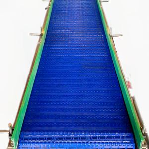 Le convoyeur à bande de PVC de vert plat/aluminium profile le système de convoyeur pour la chaîne de production industrielle d'assemblage - Product Image 3