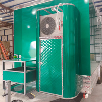 Camion de restauration mobile USA avec cuisine complète pour snacks, beignets, hot-dogs, pizzas, glaces, avec alimentation 220V pour restaurants et commerçants