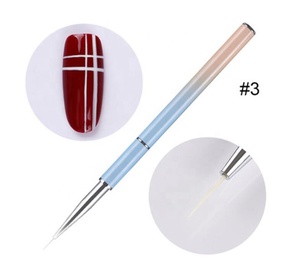Yihuale-Herramienta de pincel para manicura, pluma de Gel para tallado y fototerapia, delineador gradiente de barra de Metal, pluma para <span class=keywords><strong>uñas</strong></span> con flores, <span class=keywords><strong>2021</strong></span> - Product Image 5