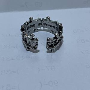 Anillo Unisex de <span class=keywords><strong>Doble</strong></span> Capa con Cruz de Estilo Retro Europeo y Americano, Anillos de Joyería de Aleación Abiertos para Mujeres y Hombres - Product Image 3