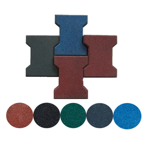 Adoquines reciclados de hueso de perro para suelo de goma de 160mm * 200mm para pasarela - Product Image 3