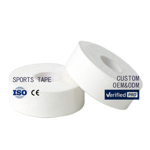 Rouleau de ruban adhésif élastique de kinésiologie personnalisé avec logo, 5 cm * 13,7 m, coton blanc, respirant, hypoallergénique, déchirable à la main, imprimé <span class=keywords><strong>Aranea</strong></span> - Product Image 1