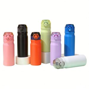 Novedosa Botella de Agua Deportiva de Gran Capacidad con Logotipo Personalizado Grabado, Doble Pared, Acero Inoxidable 304, Tapa Abatible, Linda para Niños, Venta al Por Mayor - Product Image 1