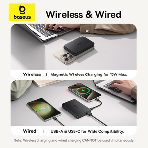 <span class=keywords><strong>Baseus</strong></span> Airpow2 Qi2 Magnetic <span class=keywords><strong>Power</strong></span> <span class=keywords><strong>Bank</strong></span> 10000mAh 22.5W Convient pour iPhone trésor de charge rapide sans fil - Product Image 5