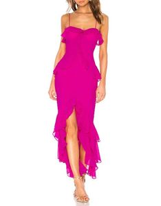 Vestido largo informal con tirantes finos para mujer, vestido largo Floral para primavera - Product Image 1