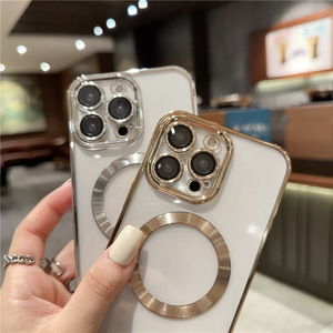 Custodia per telefono cellulare di ricarica Wireless di lusso per <span class=keywords><strong>iPhone</strong></span> 16 <span class=keywords><strong>Pro</strong></span> Max custodia protettiva per <span class=keywords><strong>iPhone</strong></span> 17 16 15 14 13 12 <span class=keywords><strong>Pro</strong></span> Max - Product Image 2