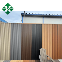 Panneau mural rainuré en composite WPC imperméable pour extérieur, clôture et revêtement extérieur pour jardin, vente en gros