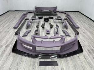 Baru <span class=keywords><strong>Mitsubishi</strong></span> <span class=keywords><strong>LANCER</strong></span> <span class=keywords><strong>EVO</strong></span> 7 8 9 Body Kit Upgrade VS gaya depan/belakang bumper sisi rok spoiler Hood - Product Image 6