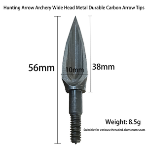 Flecha de Metal de cabeza ancha de carbono duradero para cazar asintiendo al aire libre Archer <span class=keywords><strong>Hunter</strong></span> accesorios tiro con arco recurvo - Product Image 6