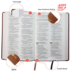 Tùy Chỉnh Thiết Kế Thánh Kinh Thánh Da Bìa Tiếng Anh Kjv Tiếng Anh Đức Kinh Thánh Sách In Ấn Phiên Bản Quốc Tế Mới - Product Image 3