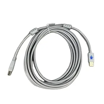 LETOP kabel USB 2.0 5M warna abu-abu, satu buah kondisi baik kabel baru untuk Printer Inkjet