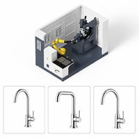 Machine de polissage robotisée intelligente pour les courbures de tuyaux, les robinets, les équipements métalliques de cuisine et de salle de bain, avec meulage sans angle mort