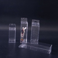 Présentoir personnalisé d'appâts en PVC PET Boîte d'emballage pliable en plastique transparent pour leurre de pêche